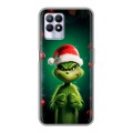 Дизайнерский силиконовый с усиленными углами чехол для Realme 8i Гринч Новый год Рождество