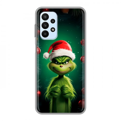 Дизайнерский силиконовый с усиленными углами чехол для Samsung Galaxy A23 Гринч Новый год Рождество