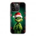 Дизайнерский силиконовый чехол для Iphone 14 Pro Гринч Новый год Рождество