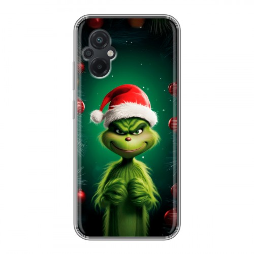 Дизайнерский силиконовый чехол для Xiaomi Poco M5 Гринч Новый год Рождество