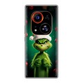 Дизайнерский силиконовый чехол для Tecno Phantom X2 Pro Гринч Новый год Рождество