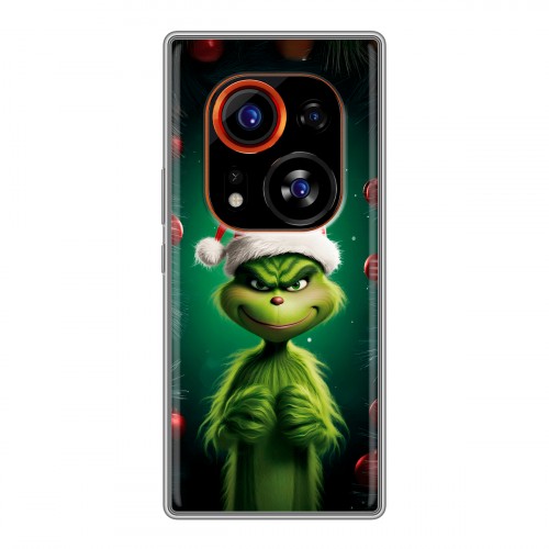 Дизайнерский силиконовый чехол для Tecno Phantom X2 Pro Гринч Новый год Рождество