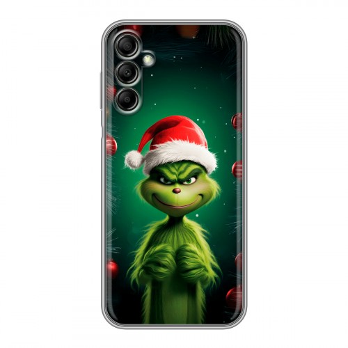 Дизайнерский пластиковый чехол для Samsung Galaxy A14 Гринч Новый год Рождество