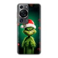 Дизайнерский пластиковый чехол для Huawei P60 Гринч Новый год Рождество