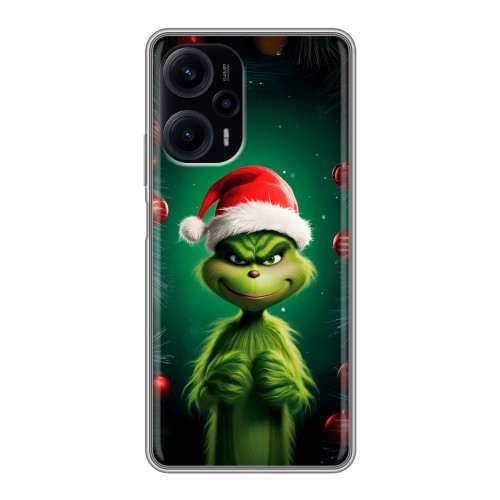 Дизайнерский силиконовый чехол для XIaomi Poco F5 Гринч Новый год Рождество