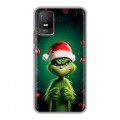 Дизайнерский силиконовый с усиленными углами чехол для TCL 403 Гринч Новый год Рождество