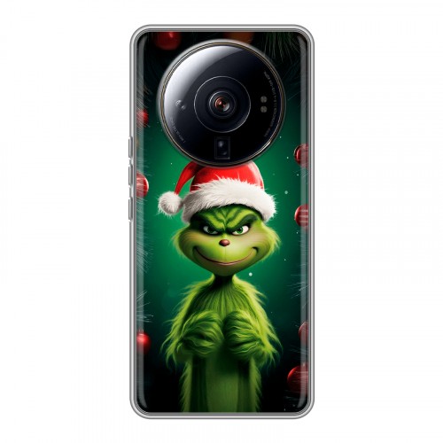 Дизайнерский силиконовый чехол для Xiaomi 12S Ultra Гринч Новый год Рождество
