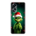 Дизайнерский силиконовый чехол для OPPO A58 4G Гринч Новый год Рождество