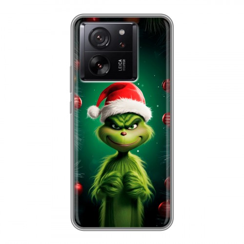 Дизайнерский силиконовый чехол для Xiaomi 13T Гринч Новый год Рождество