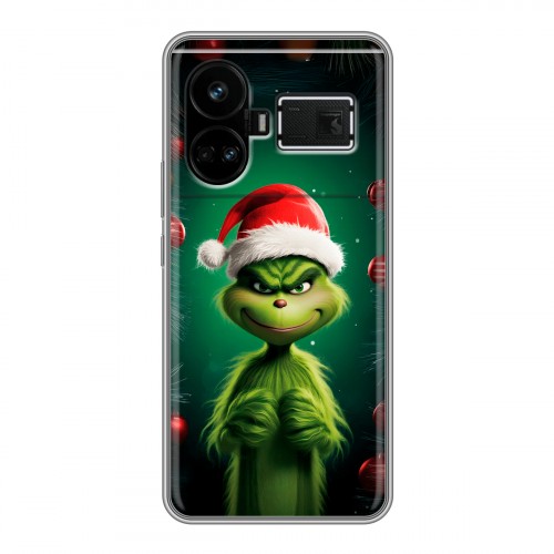 Дизайнерский силиконовый чехол для Realme GT5 Гринч Новый год Рождество