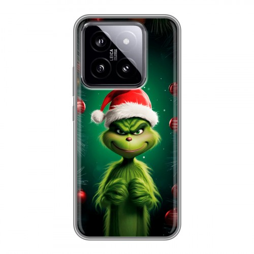 Дизайнерский силиконовый чехол для Xiaomi 14 Гринч Новый год Рождество