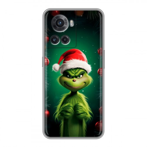 Дизайнерский силиконовый чехол для OnePlus Ace Гринч Новый год Рождество