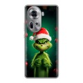 Дизайнерский пластиковый чехол для OPPO Reno 11 Гринч Новый год Рождество