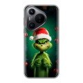 Дизайнерский силиконовый чехол для Huawei Pura 70 Гринч Новый год Рождество