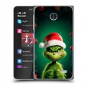 Дизайнерский пластиковый чехол для Nokia X Гринч Новый год Рождество