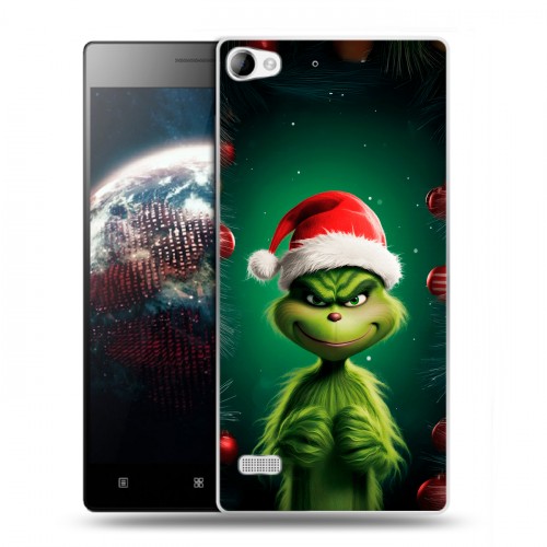Дизайнерский пластиковый чехол для Lenovo Vibe X2 Гринч Новый год Рождество