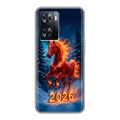 Дизайнерский пластиковый чехол для OPPO A57s Новый год коня