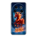 Дизайнерский пластиковый чехол для Xiaomi 14 Ultra Новый год коня