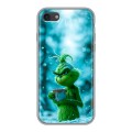 Дизайнерский силиконовый чехол для Iphone 7 Новый год гринч
