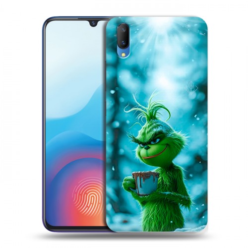 Дизайнерский пластиковый чехол для Vivo V11 Новый год гринч