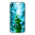 Дизайнерский силиконовый чехол для Iphone Xr Новый год гринч