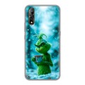 Дизайнерский силиконовый с усиленными углами чехол для Vivo V17 Neo Новый год гринч