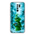 Дизайнерский силиконовый чехол для Xiaomi RedMi 9 Новый год гринч