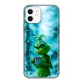 Дизайнерский силиконовый чехол для Iphone 12 Новый год гринч