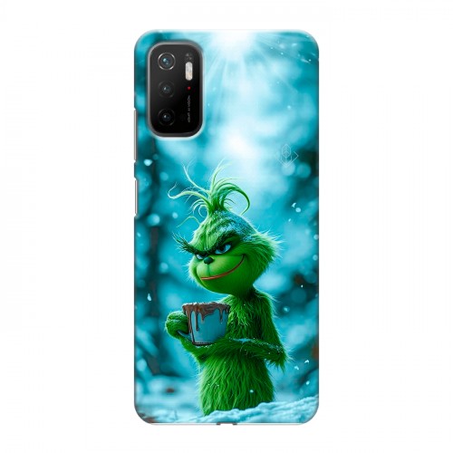Дизайнерский силиконовый чехол для Xiaomi Poco M3 Pro Новый год гринч
