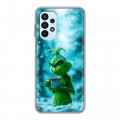 Дизайнерский силиконовый с усиленными углами чехол для Samsung Galaxy A23 Новый год гринч