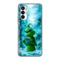 Дизайнерский силиконовый с усиленными углами чехол для Tecno Pova 3 Новый год гринч