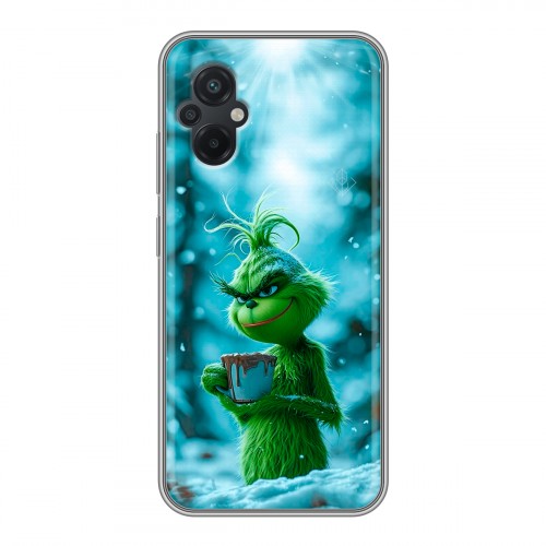 Дизайнерский силиконовый чехол для Xiaomi Poco M5 Новый год гринч