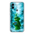 Дизайнерский силиконовый чехол для Xiaomi Redmi A1 Plus Новый год гринч