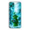Дизайнерский силиконовый чехол для Wiko T10 Новый год гринч
