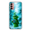 Дизайнерский пластиковый чехол для Samsung Galaxy A04s Новый год гринч