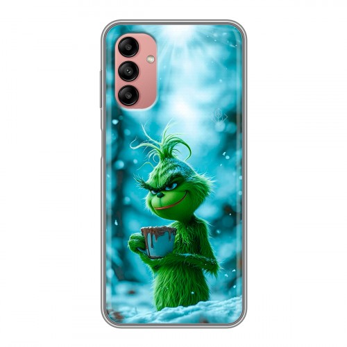 Дизайнерский пластиковый чехол для Samsung Galaxy A04s Новый год гринч