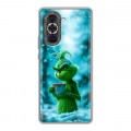 Дизайнерский пластиковый чехол для Huawei Nova 10 Новый год гринч