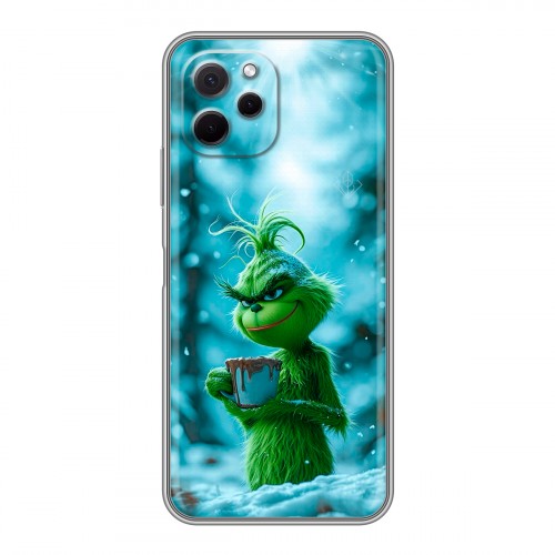 Дизайнерский пластиковый чехол для Huawei Nova Y61 Новый год гринч