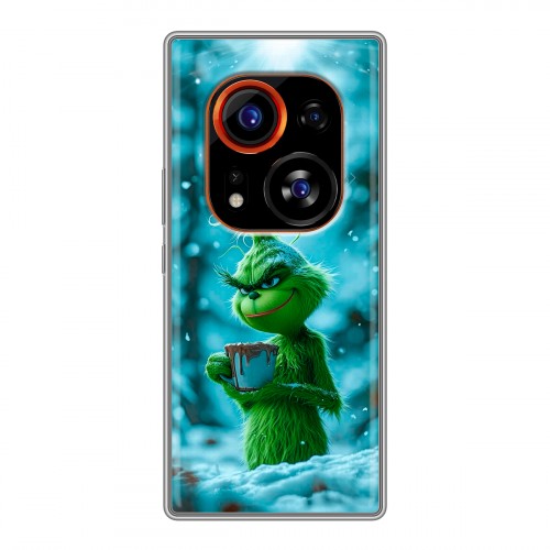 Дизайнерский силиконовый чехол для Tecno Phantom X2 Pro Новый год гринч