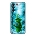 Дизайнерский силиконовый чехол для Vivo V27e Новый год гринч
