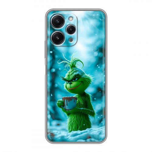 Дизайнерский силиконовый чехол для Xiaomi RedMi 12 Новый год гринч