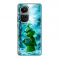 Дизайнерский силиконовый чехол для OPPO Reno10 Новый год гринч