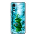 Дизайнерский силиконовый чехол для OPPO A78 4G Новый год гринч