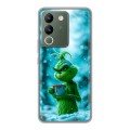 Дизайнерский силиконовый чехол для Vivo V29e Новый год гринч