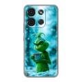 Дизайнерский силиконовый чехол для Itel A60s Новый год гринч