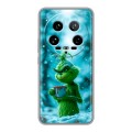 Дизайнерский пластиковый чехол для Xiaomi 14 Ultra Новый год гринч