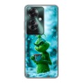 Дизайнерский пластиковый чехол для Oppo Reno 11F Новый год гринч