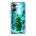 Дизайнерский пластиковый чехол для Vivo Y03 Новый год гринч