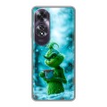 Дизайнерский пластиковый чехол для OPPO A60 Новый год гринч