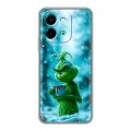 Дизайнерский силиконовый чехол для Vivo Y28 Новый год гринч